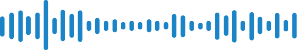 blue audio waves