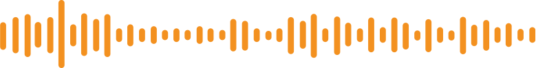orange audio waves